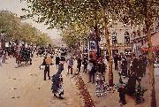 Jean Beraud Boulevard des capucines oil painting on canvas